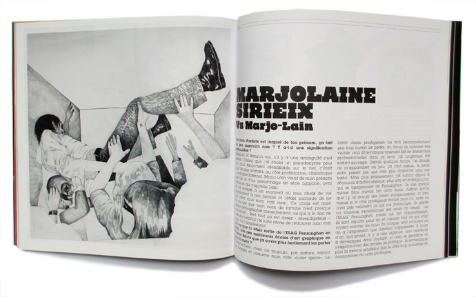 Itw dans Focus magazine, illustration de gauche Slam